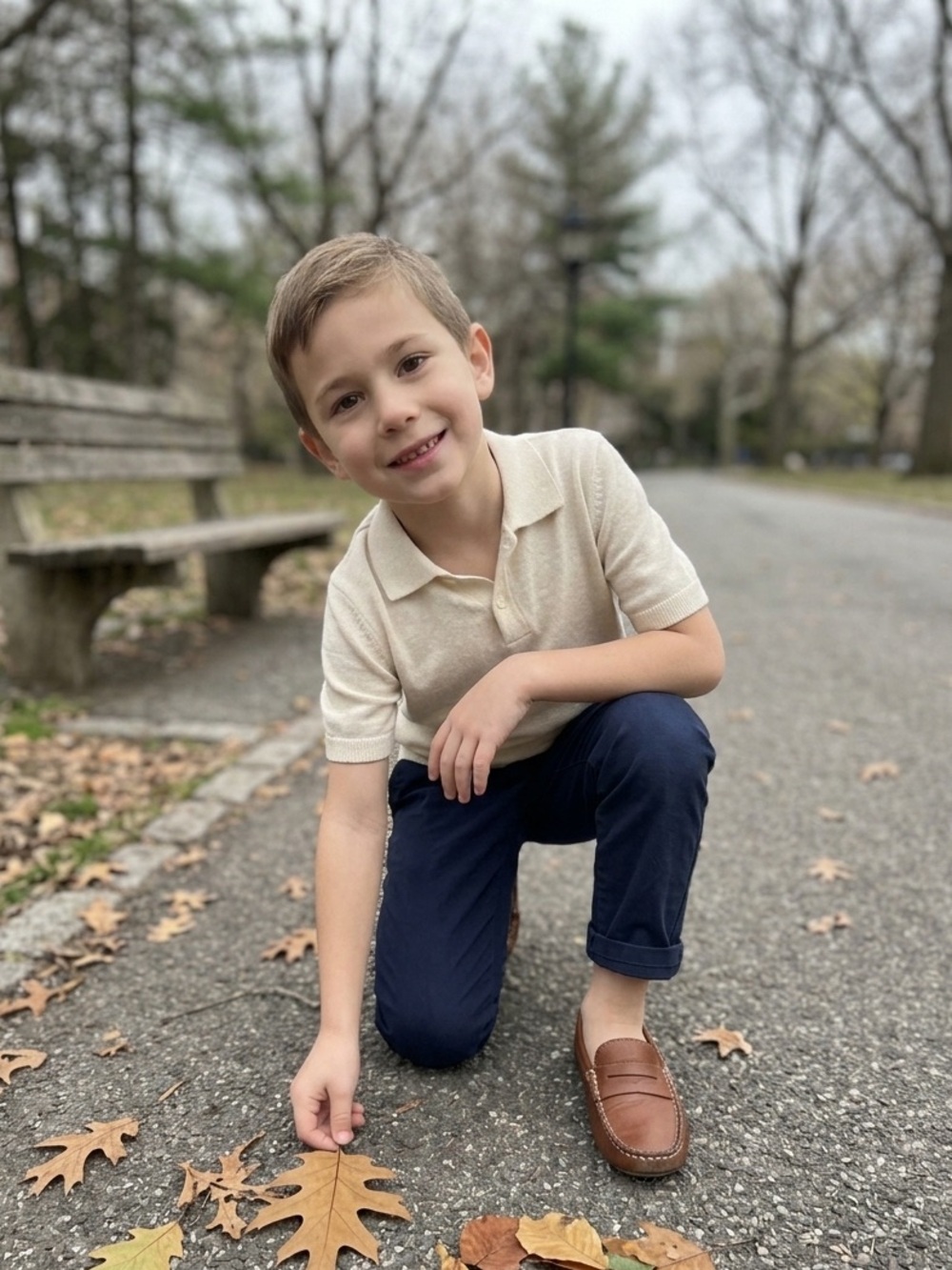 Crewcuts J.Crew Kids' Leather Penny Loafers Driving Mocs